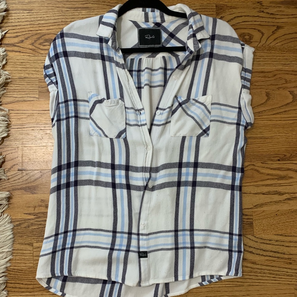 Rails Tee blue and white classic! Size M